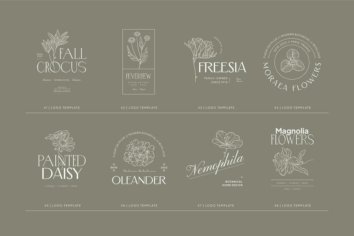 Modern Botanica | Logo Kit, a Branding & Logo Template by KetteCreate (Photo 13 of 18)