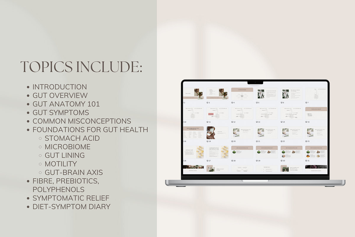 Gut Workshop Done-For-You Canva, a Presentation Template by Naturopath Hub (Photo 4 of 9)