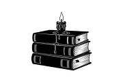 Vintage Book Stack Candle Bundle, an Illustration by jahid234 (Thumbnail 27 of 31)