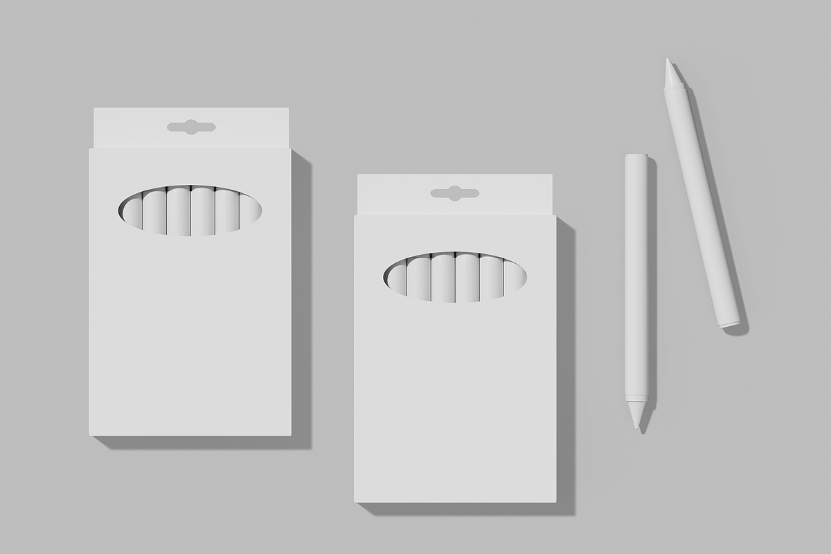 Crayon Box Mockup, a Pens & Pencil Mockup by Permadi Creative (Photo 2 of 4)