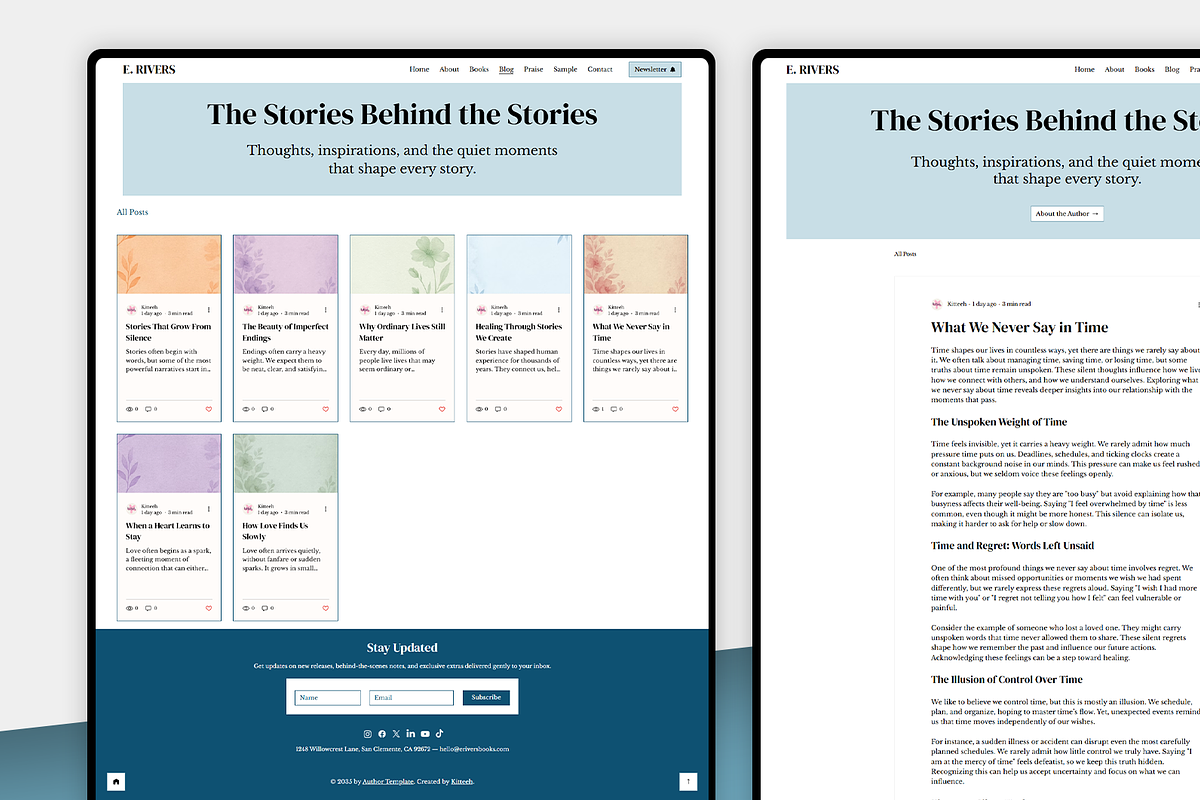 Author - Wix Studio Website, a Wix Template by Kitteeh (Photo 11 of 13)