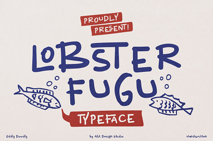 Lobster Fugu Font, a Handwritten Font by alit design