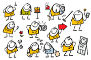 Cartoon women set 1., a Person Illustration by eka panova (Thumbnail 6 of 6)