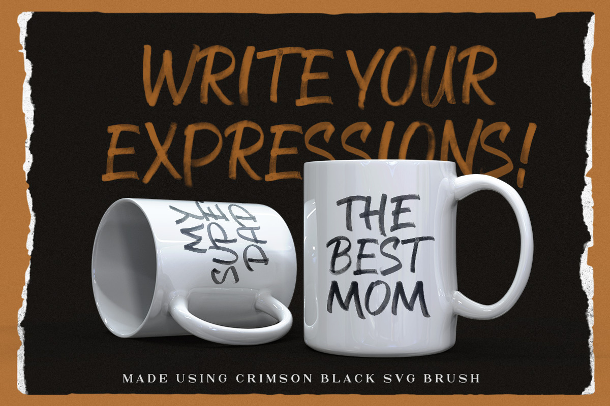 CRIMSON BLACK - SVG Brush Typeface, a Font by Letterhend Studio (Photo 6 of 9)
