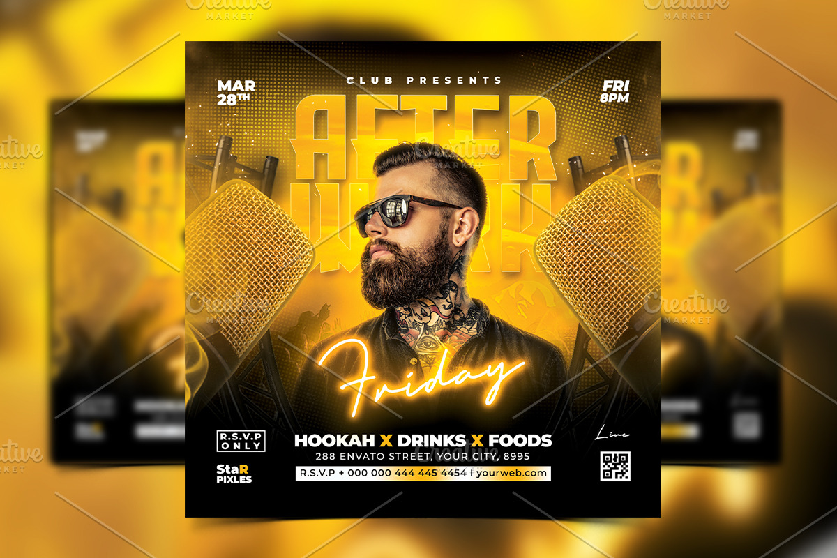 70 Night Club Party Flyer Bundle, a Flyer Template by StarPixles11 (Photo 14 of 16)