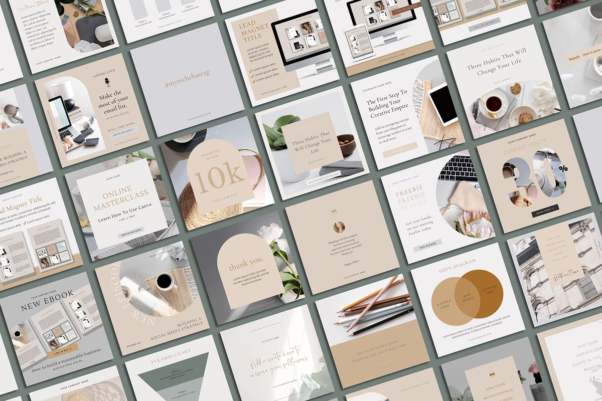 Canva Social Media Bundle - Modern, a Social Media Template by Her Creative Studio (Photo 7 of 8)