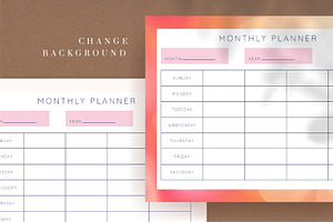 HORIZONTAL CANVA PLANNERS