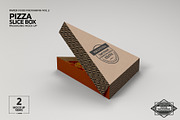 Pizza Slice Box Packaging Mockup, a Cups & Container Mockup by INCDesign (Thumbnail 2 of 9)