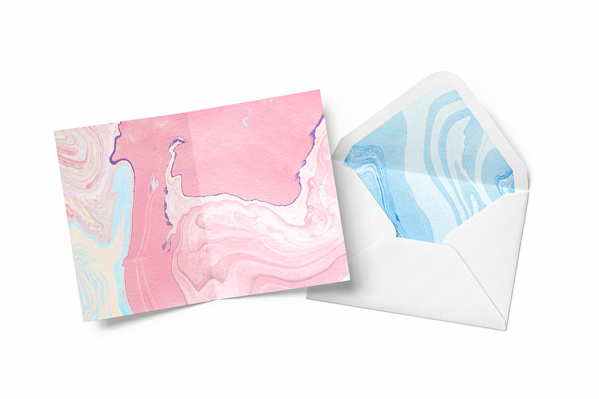 Suminagashi Marble Textures, a Texture Graphic by P.F. Creative Lab (Photo 3 of 5)