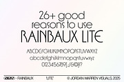 JWV - RAINBAUX, a Sans Serif Font by Jordan Warren Visuals (Thumbnail 11 of 13)
