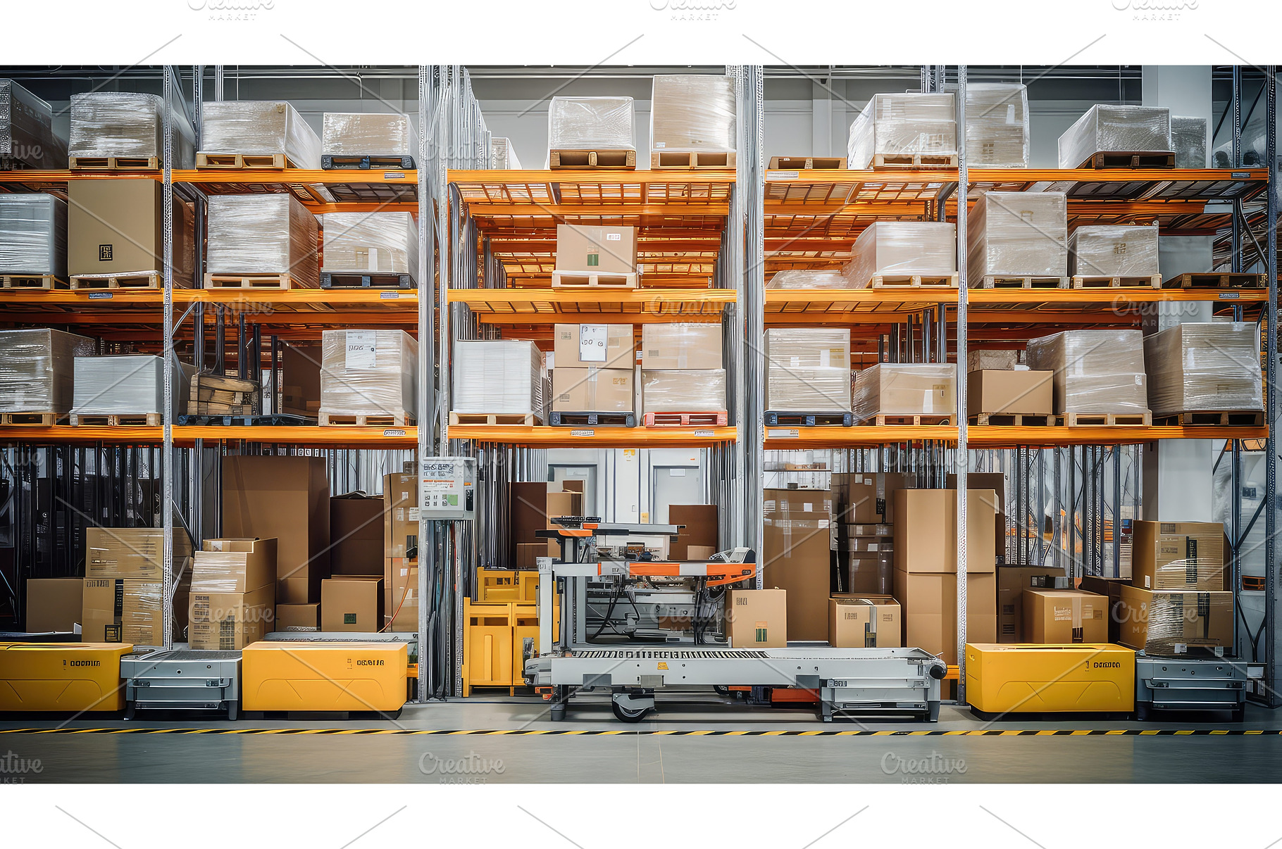 storage shelf warehouse background, a Background Photo by pikepicture
