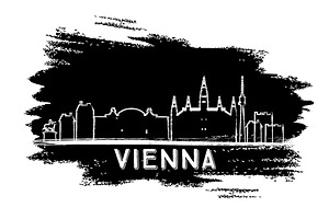 Vienna Skyline Silhouette.