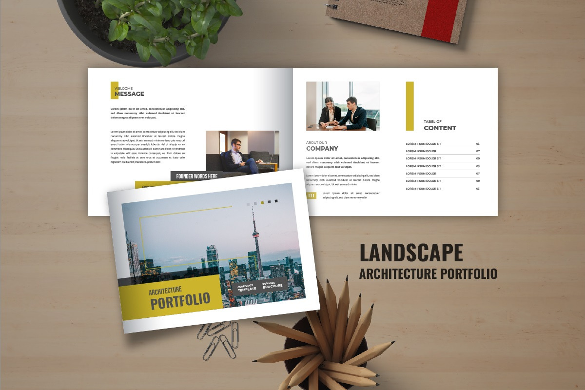 Architecture Portfolio Landscape, a Brochure Template by Pavel_design (Photo 1 of 7)