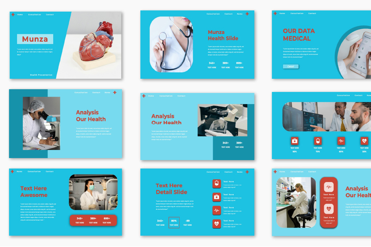 Munza Health Medical PowerPoint, a Presentation Template by Overcloud (Photo 2 of 4)