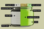 Pickle Sauce Honey Glass Jar Mockup, a Cups & Container Mockup by Digitalphaser (Thumbnail 2 of 8)