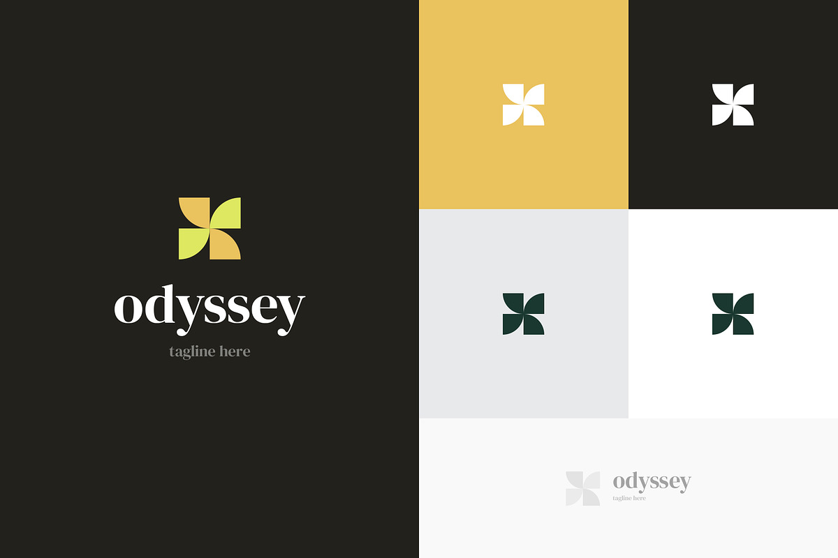 Odyssey Geometric Minimal Logo, a Branding & Logo Template by Dipak Dheer (Photo 2 of 6)