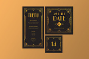 Elegant Artdeco Wedding Suite, an Invitation Template by Neermana (Thumbnail 3 of 4)