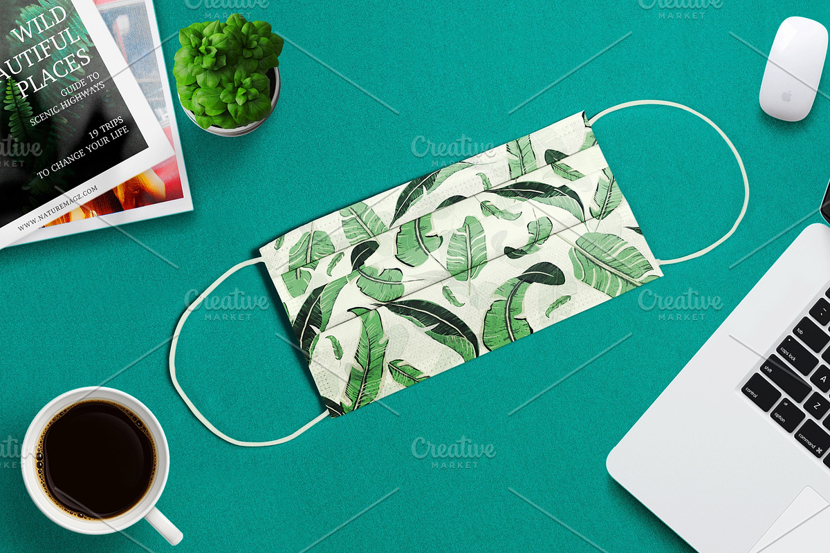 FACE MASK PROTECTION PSD MOCKUP, a Mask Mockup by Moonlight Creative (Photo 2 of 5)