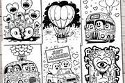 Spooky Valentine’s Day Coloring Page, a Seasonal Illustration by Ink Gallery (Thumbnail 5 of 8)