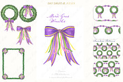 Mardi Gras Wreath Bow Frames DIY, a Graphic by LABFcreations (Thumbnail 3 of 4)