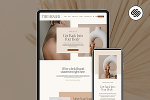 Healer Website Template- Squarespace