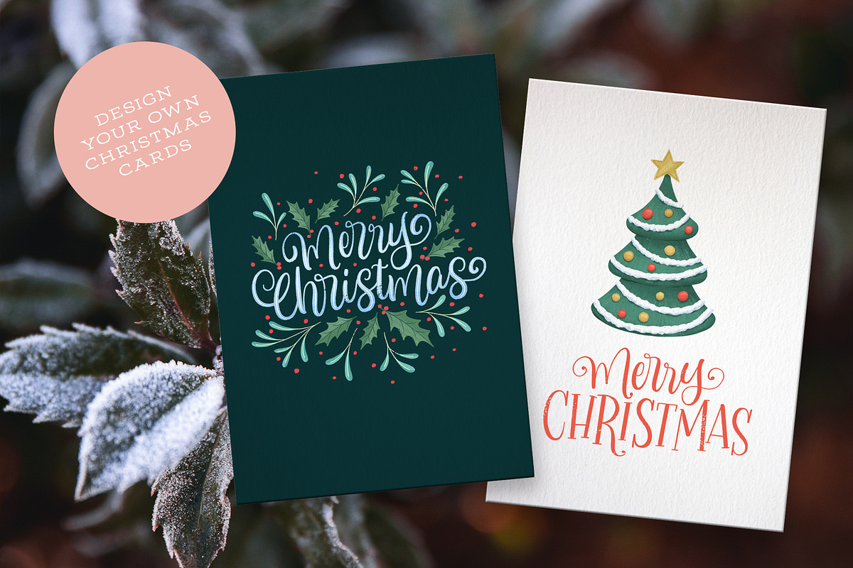 Textured Christmas Illustrations, a Texture Illustration by Ramona Schratt (Photo 2 of 4)