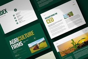 Agriculture Brochure Landscape, a Brochure Template by Pixelpick