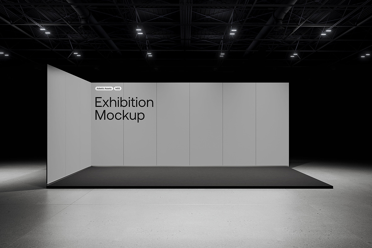 Modular Exhibition Mockup M05, an Advertising Mockup by Asketic (Photo 4 of 6)