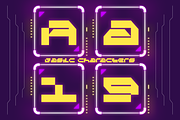 Cyber Grid - Cyber Crypto Font, a Sans Serif Font by Almarkhatype (Thumbnail 2 of 15)