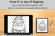 Christmas Coloring Book for Kids, a Seasonal Illustration by LA Design (Thumbnail 8 of 10)