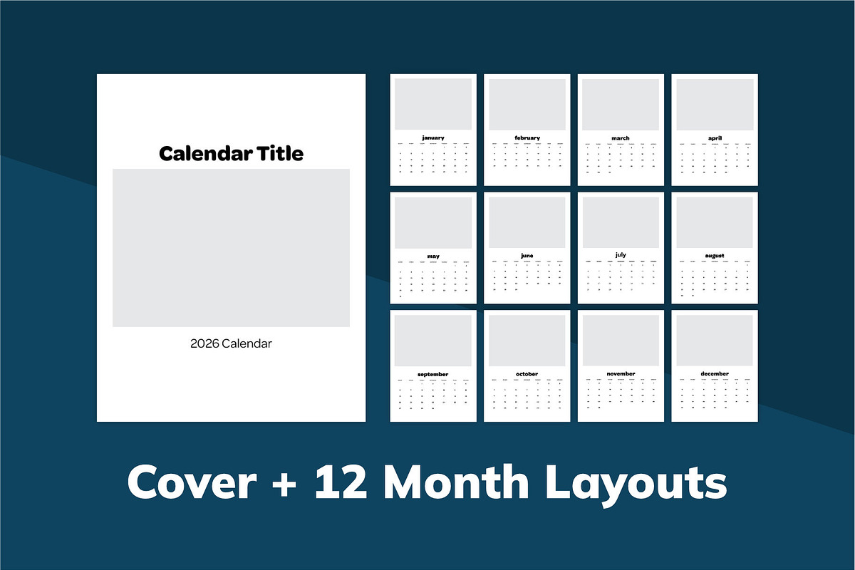 2026 InDesign Calendar Templates preview 5