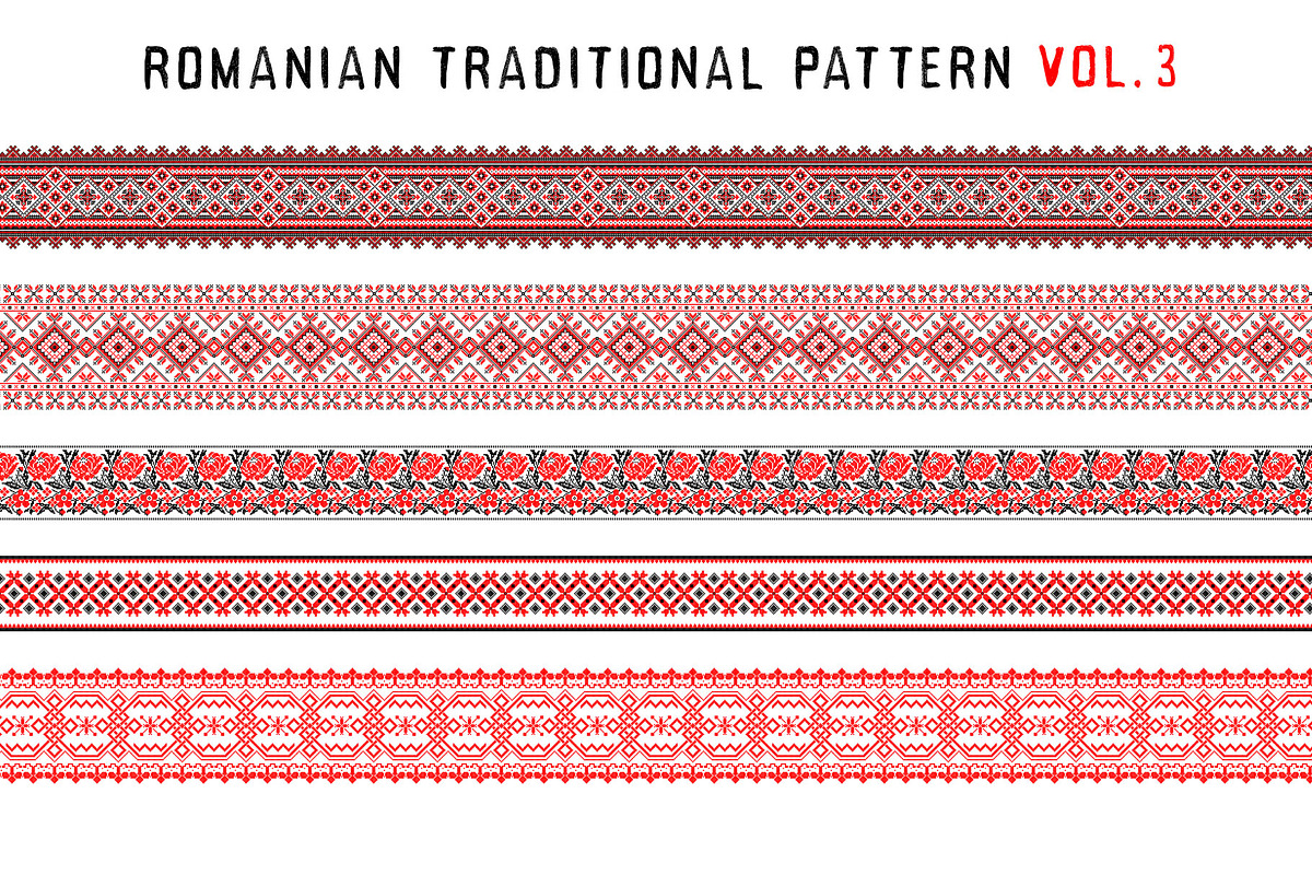 Romanian Folk Pattern Collection, an Object Graphic by Shyeno (Photo 4 of 19)