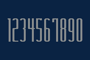 Mr. Snappy Numeral Set, a Serif Font by Port Design Company (Thumbnail 3 of 6)