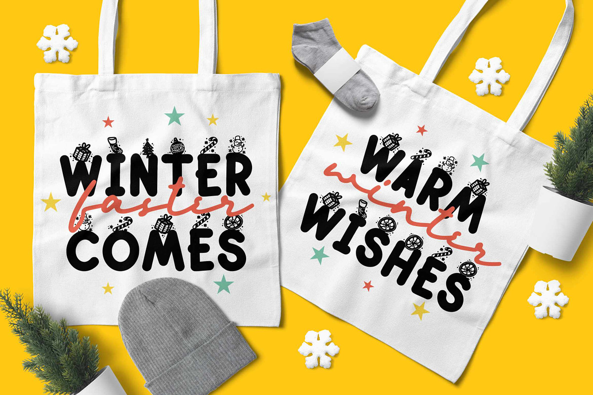 Snow Flakes Font, a Script Font by Runsell Studio (Photo 2 of 5)