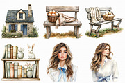 Watercolor Easter Clipart, an Illustration by Libby Wishes (Thumbnail 2 of 9)