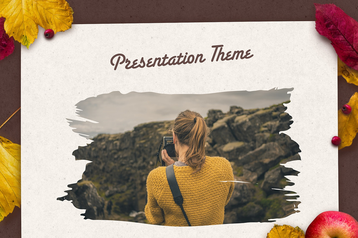Golden Leaves PowerPoint Theme, a Presentation Template by Jumsoft (Photo 10 of 19)