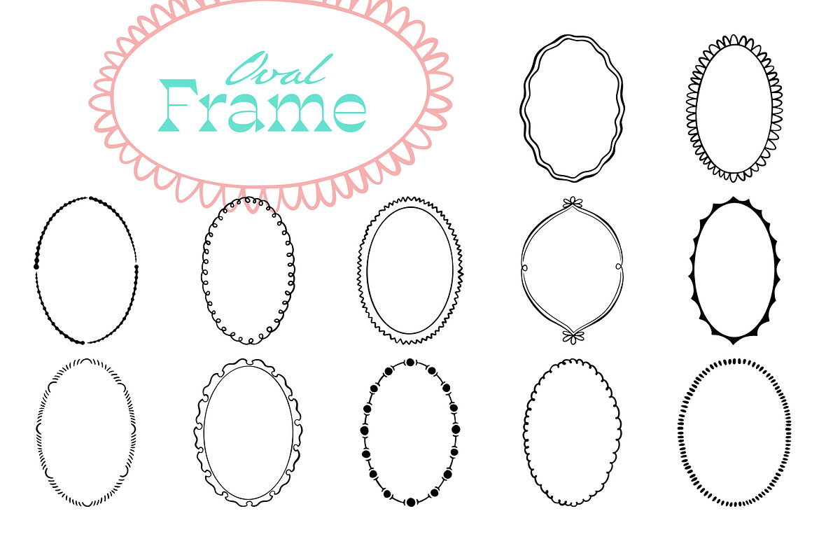 Hand Drawn Frame Vol 1, a Decorative Illustration by Tekuni (Photo 9 of 14)