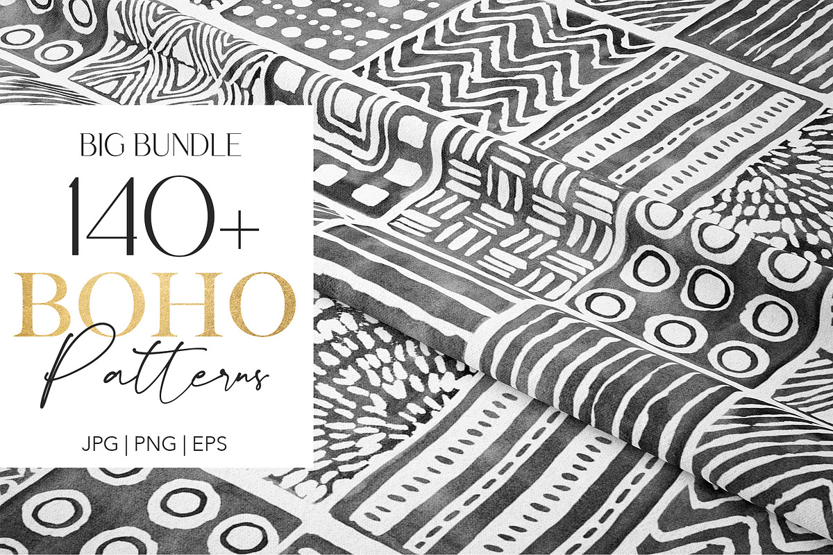 Big BOHO Handmade Pattern Pack, a Pattern Graphic by Alisa Fimen Design (Photo 1 of 19)