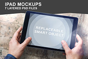 iPad Air Mockup Set - 7 Photo PSD, an iPad Mockup by mockupgeek (Thumbnail 1 of 6)