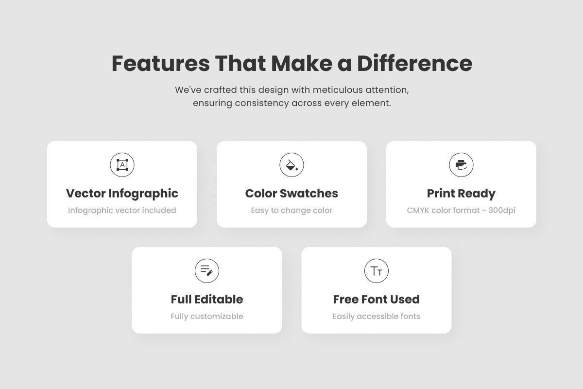 Clean Corporate Brochure Template, a Brochure Template by twinstd (Photo 2 of 6)
