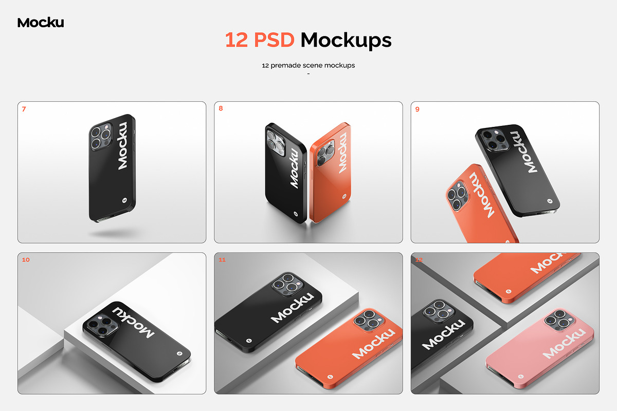 Iphone 14 Pro - Solid Cases, an iPhone Mockup by Mocku (Photo 5 of 15)