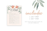 Bridal Shower Game, a Stationery Template by Victoria Bilsborough (Thumbnail 2 of 2)