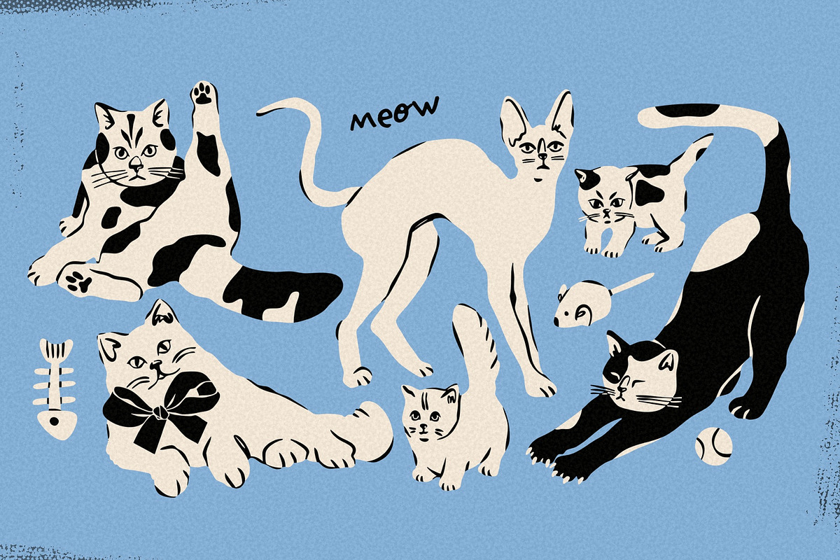 Purr! Cats collection, an Animal Illustration by Twisted Tail (Photo 3 of 10)
