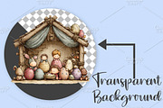 Whimsical Easter Nativity Scene PNG, an Illustration by Canvas Craft (Thumbnail 2 of 7)