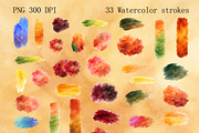 Watercolor Textures, Strokes & Frame, a Texture Graphic by DreamoraArt (Thumbnail 9 of 11)