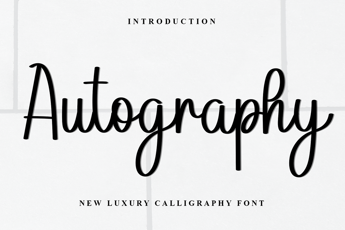 Autography, a Handwritten Font by FreshTypeINK (Photo 1 of 8)