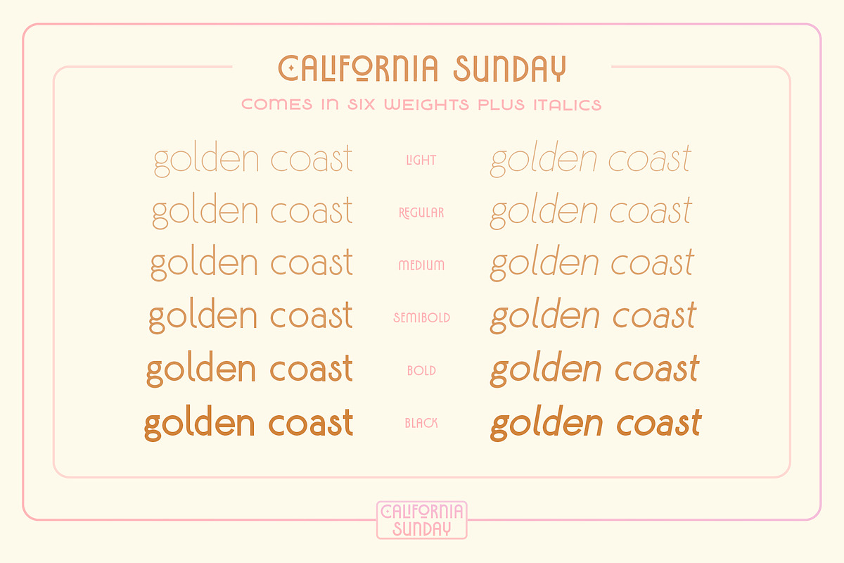 California Sunday Font Duo, a Sans Serif Font by Molly Suber Thorpe (Photo 4 of 9)