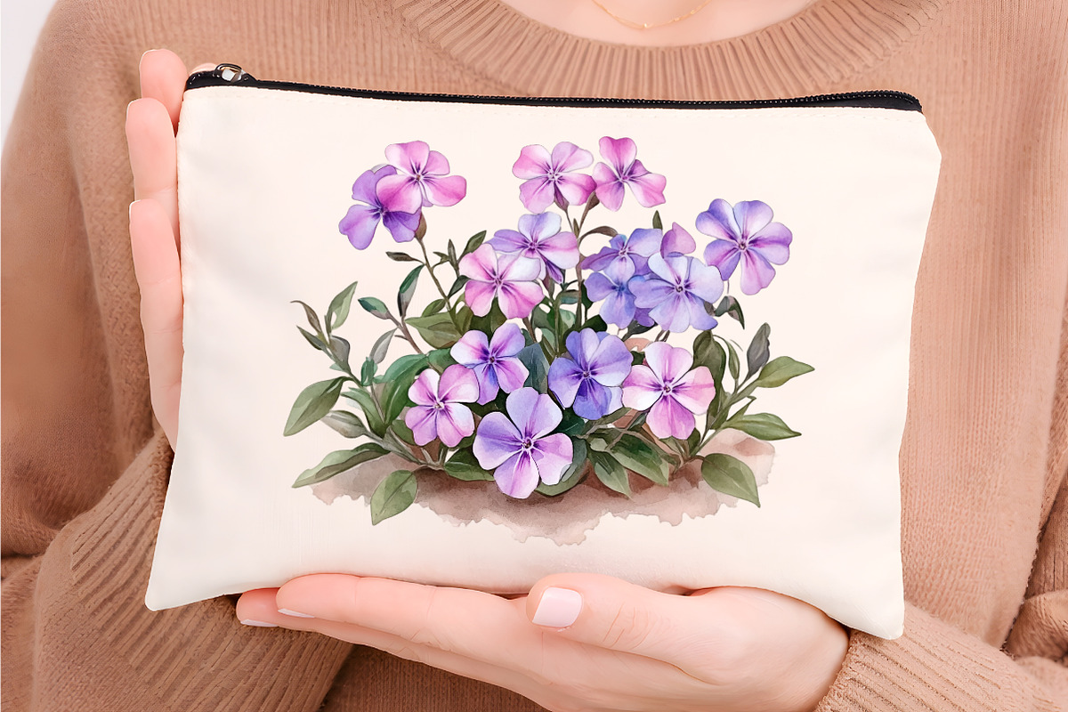 watercolor phlox cluster flowers, an Illustration by GatewayDesign (Photo 7 of 9)