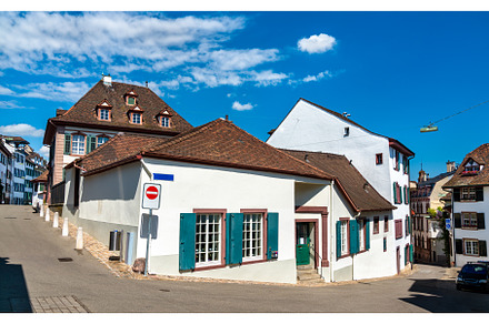 Traditional architecture of Basel in, an Architecture Photo by Leonid Andronov
