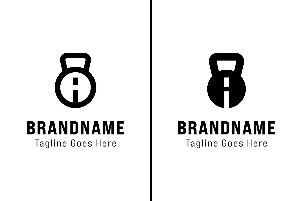 Letter A Kettlebell Gym Logo Set, a Branding & Logo Template by Pray Art Design Studio